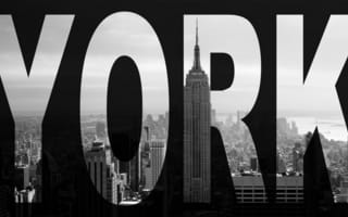 Обои Нью-Йорк, небоскреб, город, черно-белое
