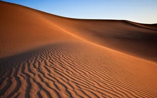 Обои пустыня, барханы, дюны, Природа, песок, небо