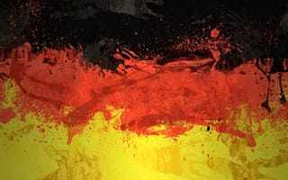Картинка Флаг Федеративной Республики Германия, Германия, краски, флаг, цвета