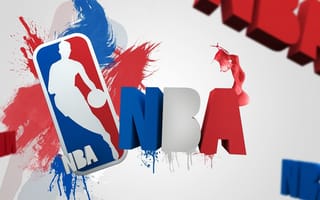 Картинка лого, буквы, логотип, спорт, баскетбол, Национальная баскетбольная ассоциация, брызги