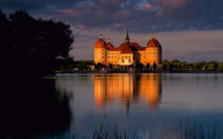Картинка Замок Морицбург, Саксония, Германия