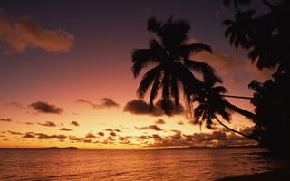 Картинка Закат в тропиках, Фиджи