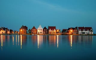 Картинка деревня во фрисландии, Нидерланды