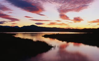 Картинка Озеро Казитас на рассвете, Калифорния, Вентура