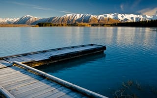 Картинка Тихое озеро в Новой Зеландии
