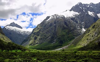 Картинка Горный пейзаж в Новой Зеландии