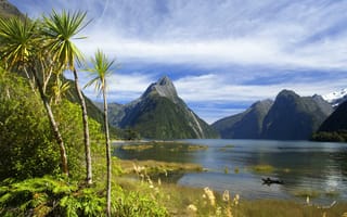 Картинка Милфорд-Саунд и Пик Митре (Новая Зеландия)