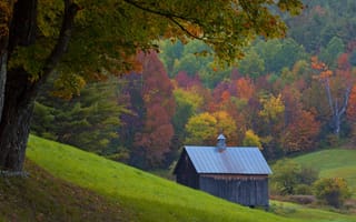 Картинка Одинокий домик в Вермонте
