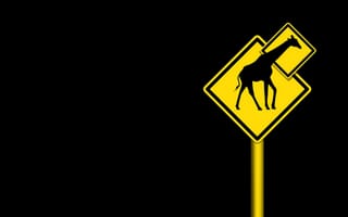 Картинка Знак с жирафом