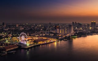 Картинка Ночь над Бангкоком, Таиланд