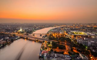 Картинка Река Чао Прайя, Бангкок, Таиланд