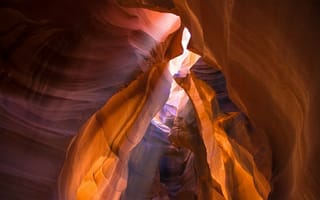 Картинка Расщелина в каньоне Антилопы, США, Аризона