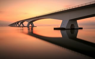 Картинка Мост на закате