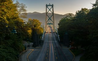 Картинка Мост Лайонс-Гейт, Канада, Ванкувер