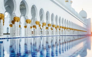 Обои Мечеть шейха Зайда, ОАЭ, Абу-Даби