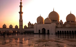 Обои Мечеть шейха Зайда, Абу-Даби, ОАЭ