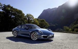 Картинка Черный Porsche 911