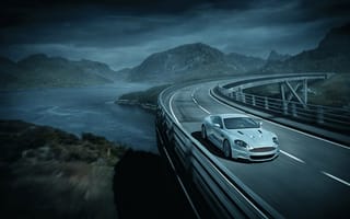 Картинка Aston Martin DBS на мосту