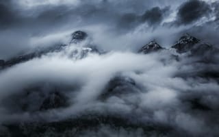 Картинка Облака над горами