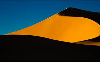 Обои Песчаная дюна в пустыне Сахара, Алжир