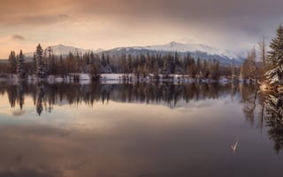 Картинка Тихое озеро, Канада, Альберта
