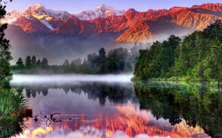 Картинка Озеро Мэтисон, Новая Зеландия