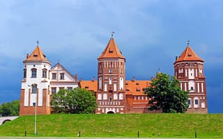 Картинка замок, белоруссия, мирский замок