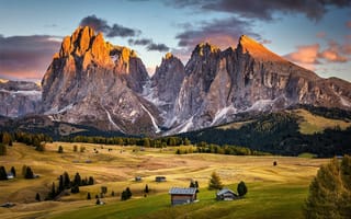Картинка италия, красота, природа, доломитовые альпы, горы, алпы, снег