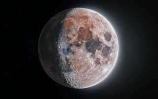 Картинка луна, космос, планета