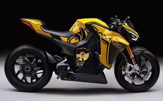 Картинка мотоцикл, electric sports bike, damon hyperfighter