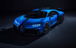 Картинка бугатти, bugatti chiron, темный, синяя машина, bugatti chiron pur, спортивная машина, 2020 bugatti chiron pur