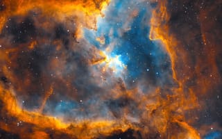 Картинка космос, галактика, heart nebula