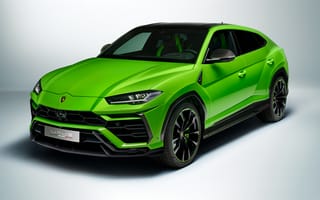 Картинка ламборгини, зеленая машина, lamborghini urus