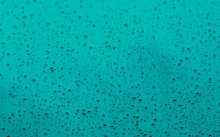 Картинка абстрактный, бирюзовый, вода, голубой, дизайн, дождь, Искусство, капельки, капли, капли воды, капли дождя, капля воды, крупный план, мокрый, окно, простуда, роса, сине-зеленый, стакан, сырость, точка, цвет