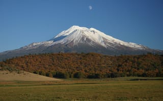 Картинка гора Шаста, Маунт Шаста, вулкан, горный рельеф, Лассен-Пик