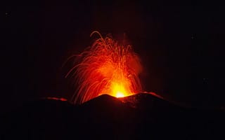 Картинка типы вулканических извержений, вулкан, тепло, вулканического рельефа