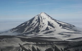 Картинка стратовулкан, лава, гора, горный хребет, потухший вулкан