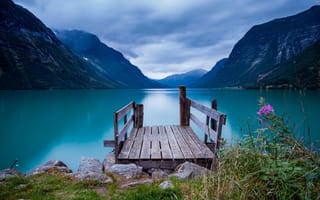 Картинка водоем, природа, природный ландшафт, вода, фьорд