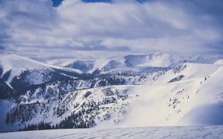 Картинка высокий, гора, живописный, зима, на открытом воздухе, пейзаж, природа, простуда, снег