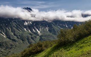Картинка вулкан, Корякский, вулканы камчатки, природа, гора