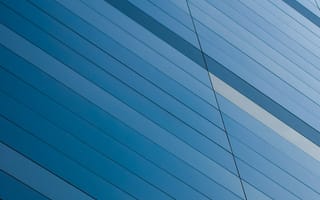 Картинка абстрактное, абстрактный, архитектура, ведущие линии, выражение, геометрический, голубой, городской, дизайн, Искусство, линии, линия, отражение, перспектива, синяя стена, современный, сталь, стеклянные предметы, центр города