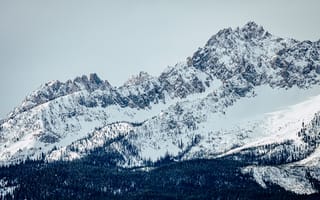 Картинка Альпийский, вершина, высокий, гора, горный пик, зима, зимний пейзаж, лед, ледник, мороз, панорама, пейзаж, покрытый снегом, простуда, снег, снежный, холм