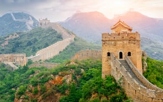 Картинка Великой Китайской стены jinshanling, великая Китайская стена, Jinshanling, Новые семь чудес света, ориентир