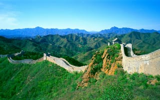 Картинка великая Китайская стена, Huanghuacheng, Мутяньюй, горный рельеф, гора