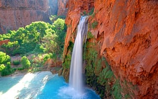 Картинка большой каньон, водопад, водопад Виктория, водоем, гидроресурсы