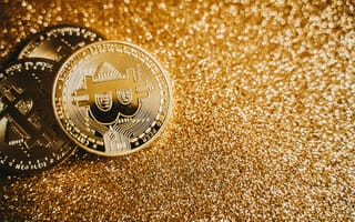 Картинка bitcoins, блестящий, валюта, деньги, золотистый, криптовалюта, монеты, сверкающий