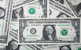 Картинка американский доллар, бумажные деньги, валюта, деньги, доллары сша, крупный план, наличные, один доллар, сбережения, счета в долларах, финансы, экономика