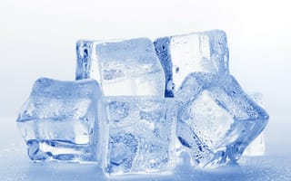 Картинка кубик льда, лед, замораживание, прозрачный материал, кристалл