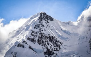 Картинка гора, зима, природа, простуда, снег, снимок с квадрокоптера, эродированных