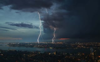 Картинка Гроза, молния, буря, гром, облако